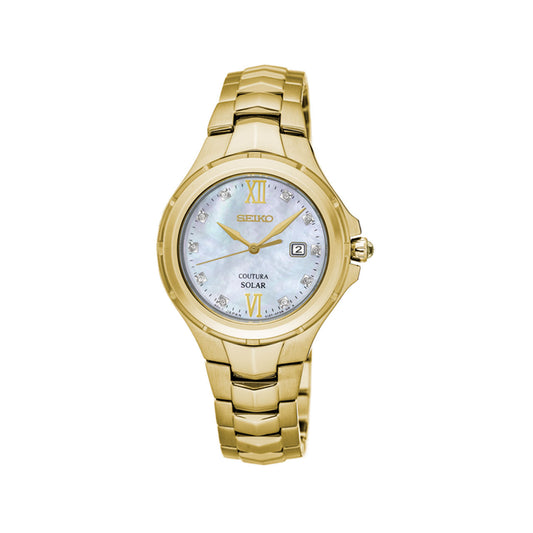 SUT310P - Ladies Diamond Set Coutura Solar Gold Watch