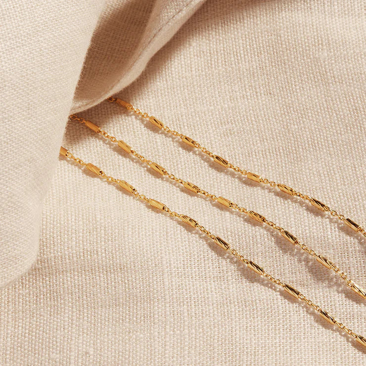 Equilibrium Chain Necklace (60cm + 5cm ext) - Gold Plated