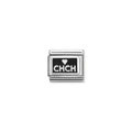 Composable Classic Link 330206/42 Chch Christchurch In 925 Silver & Enamel