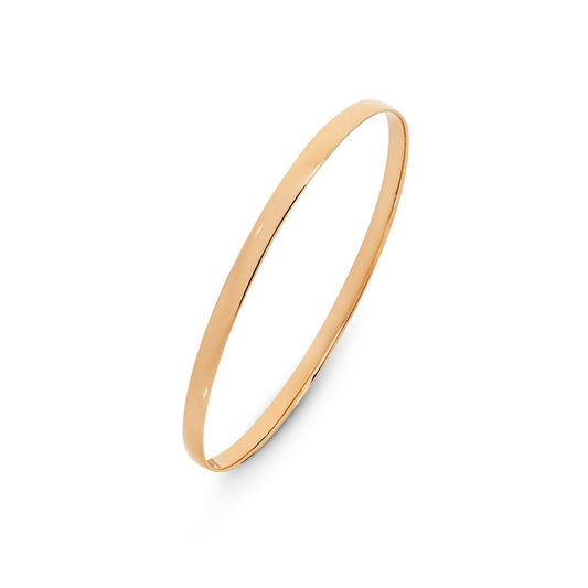 9k Rose Gold Half Round Bangle
