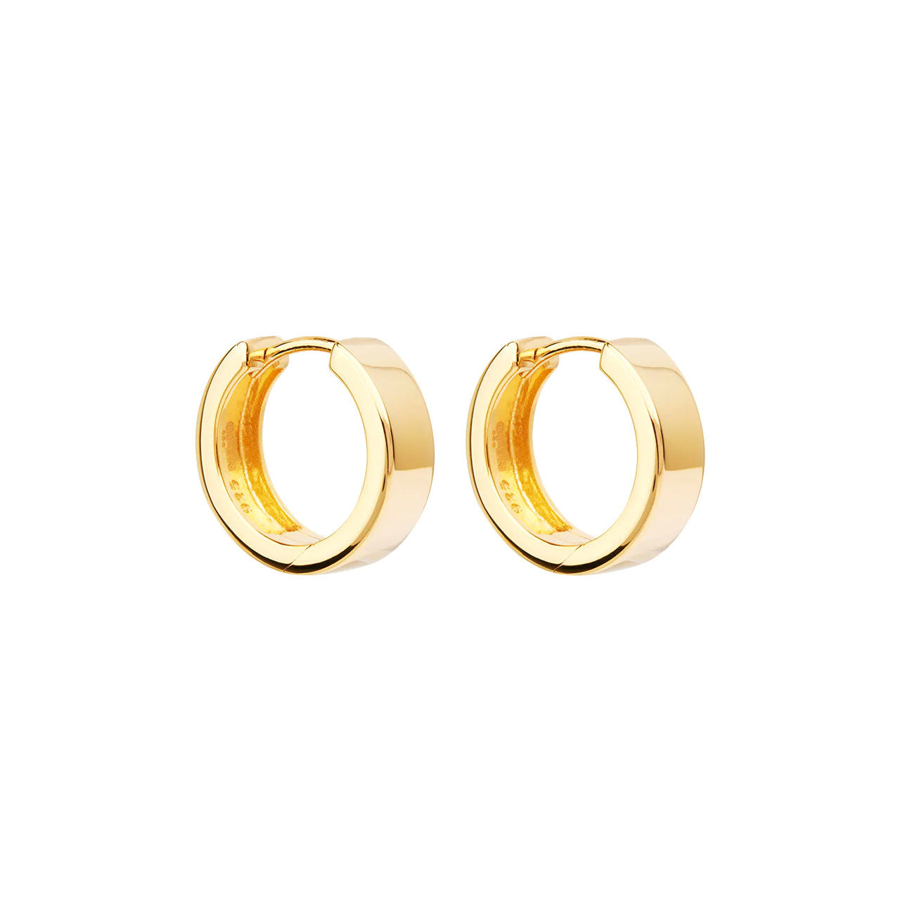 Gold Plated Stella Huggie Earrings