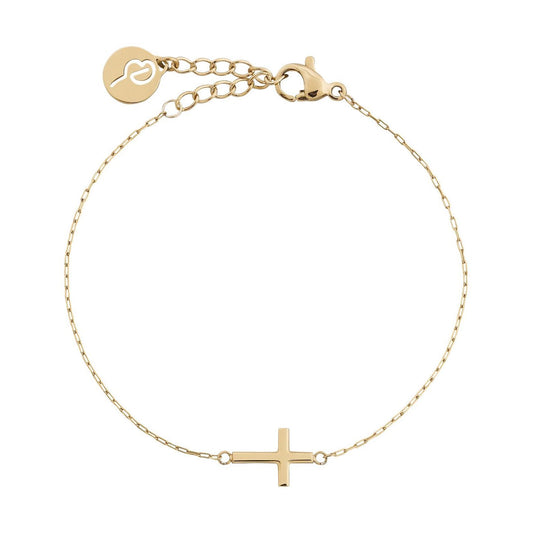 Spirit Cross Bracelet Gold