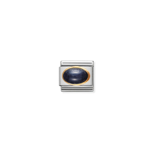 Composable Classic Link 030504/08 September Sapphire Oval Stone In 18K Gold