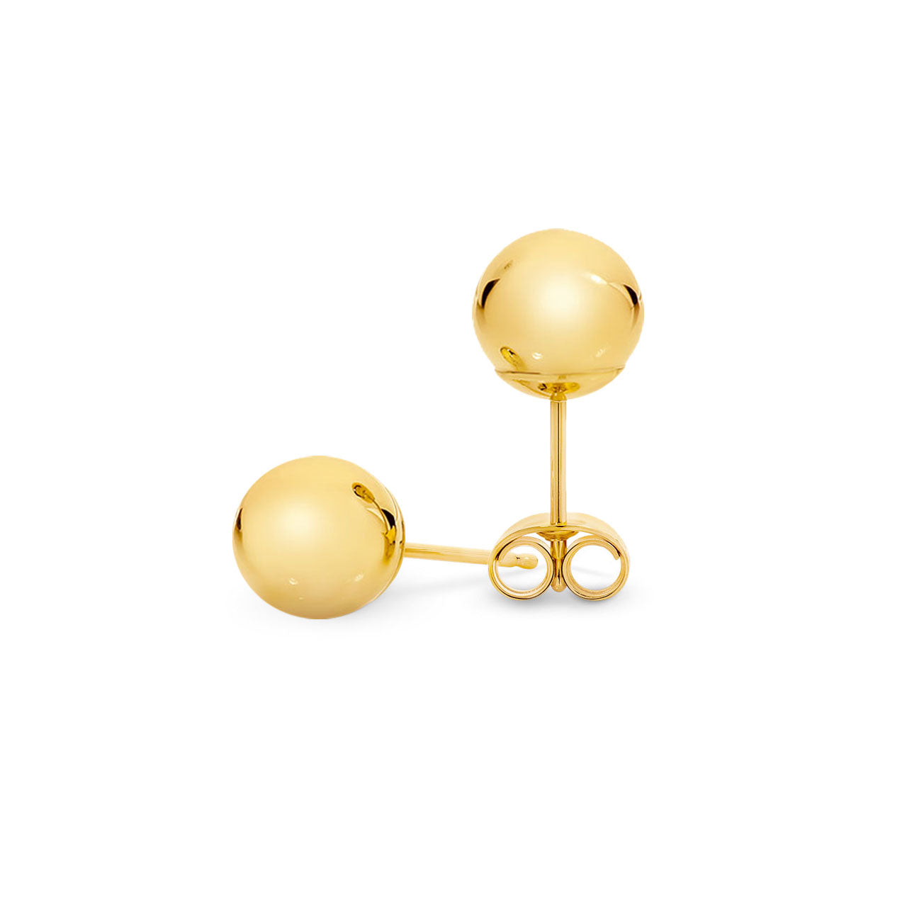 9k Yellow Gold 10mm Ball Stud Earrings