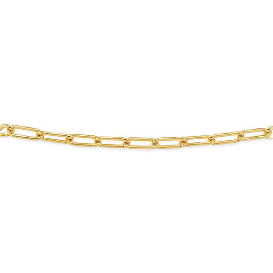 9k Yellow Gold Small Paperlink 19cm Bracelet