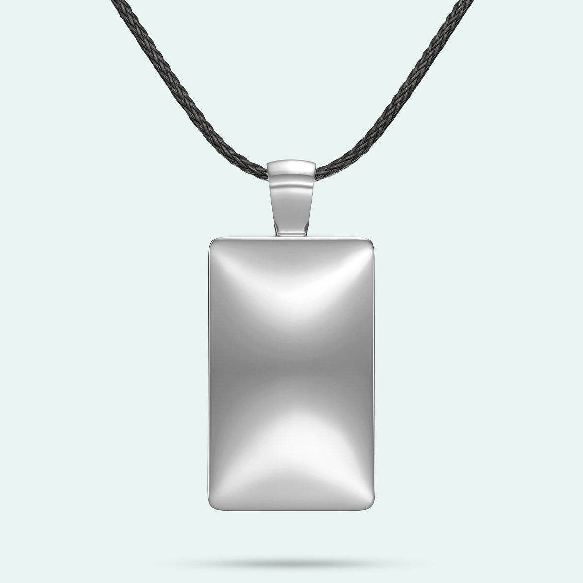 Sterling Silver The Ingot Pendant on Wax Cord