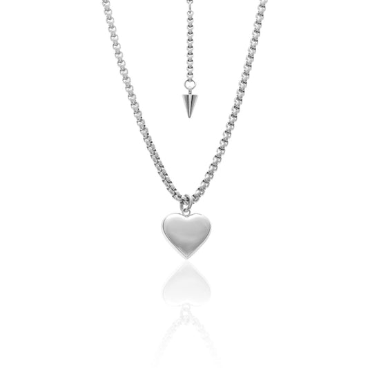 Bisous Necklace Silver