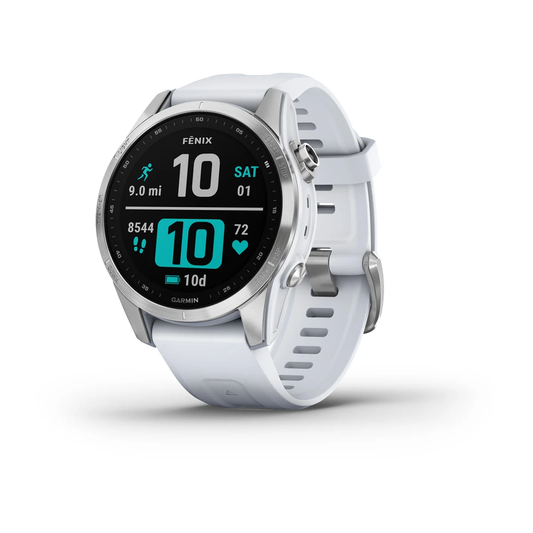 fēnix® 7S – Standard Edition - Silver with Whitestone Band - 010-02539-03