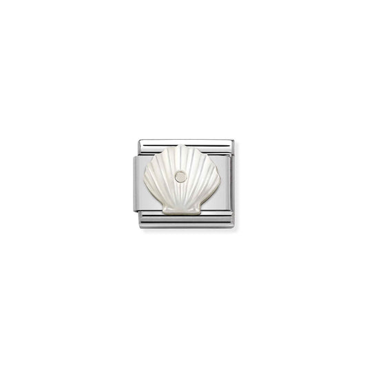 Composable Classic Link 330509/11 Shell With Mother Pearl In 925 Silver