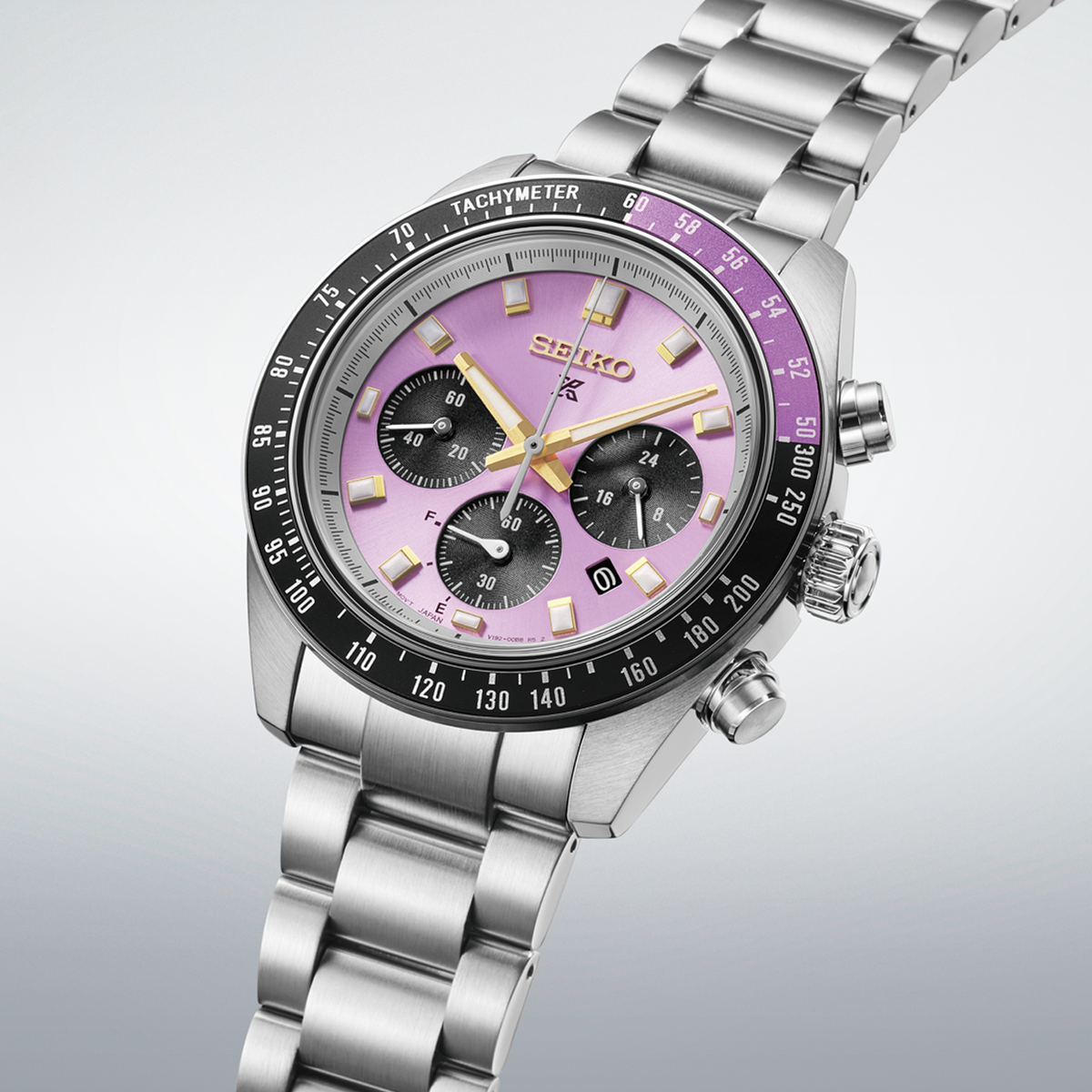 Seiko - HBJ005P 145th Anniversary  Edo Purple Speedtimer Solar Chronograph Limited Edition Watch