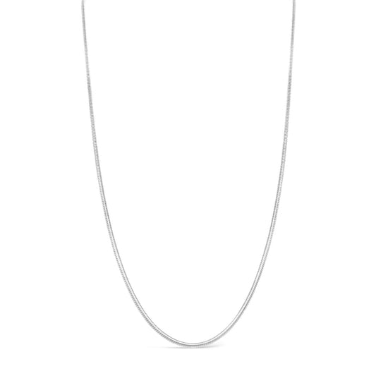 40cm Sterling Silver CDT100 Round Snake Chain