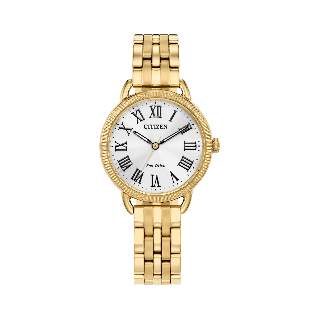 Citizen - EM1052-51A Ladies Gold Plated Stainless Steel Eco-Drive Dress Watch