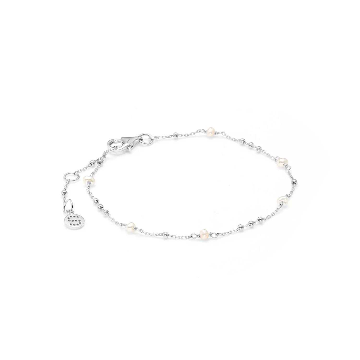 Dotty Bracelet Pearl + Silver