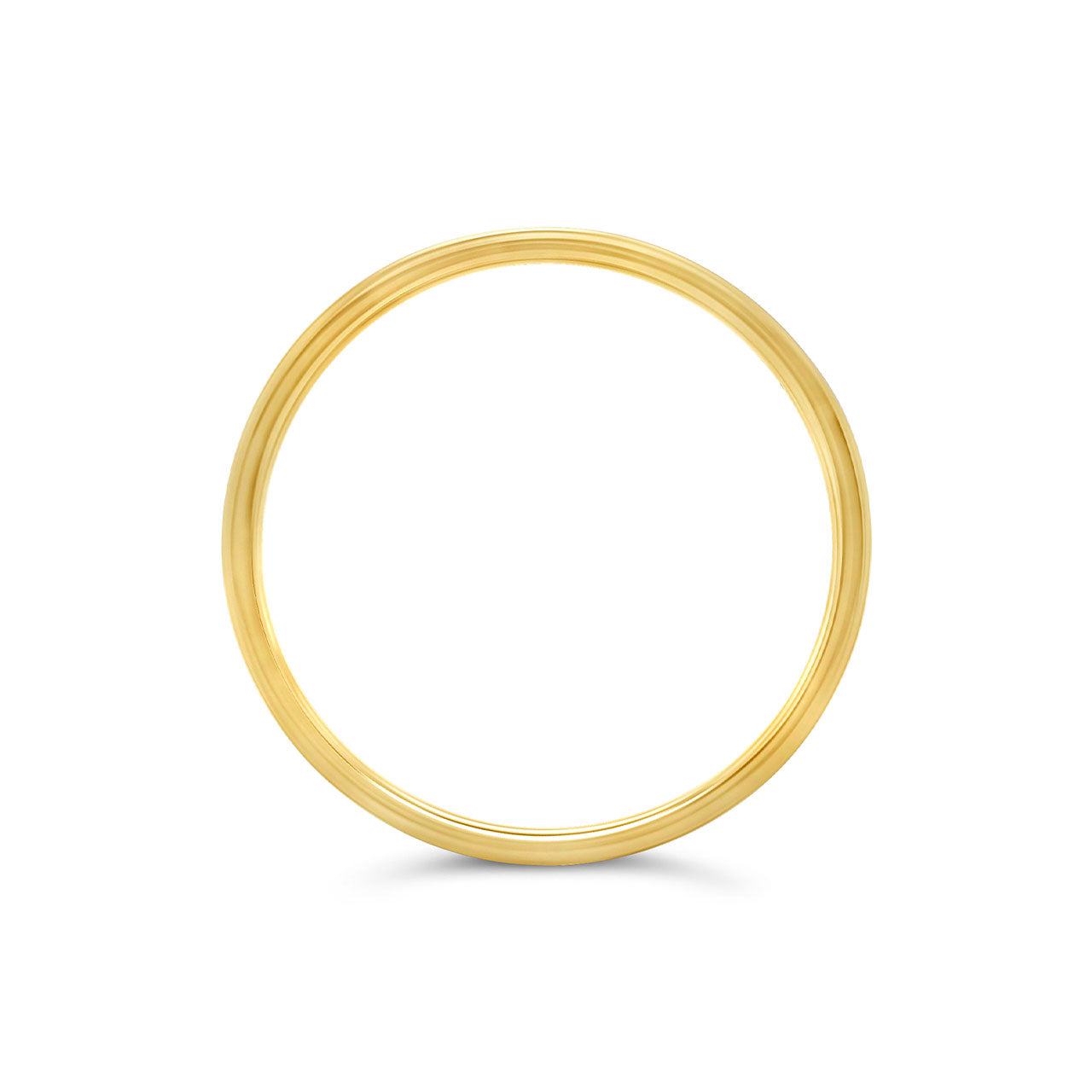 9k Yellow Gold 1.2mm Plain Band Ring - Size P
