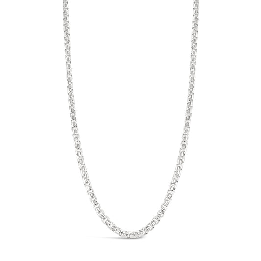 50cm Sterling Silver V679 Round Box Chain