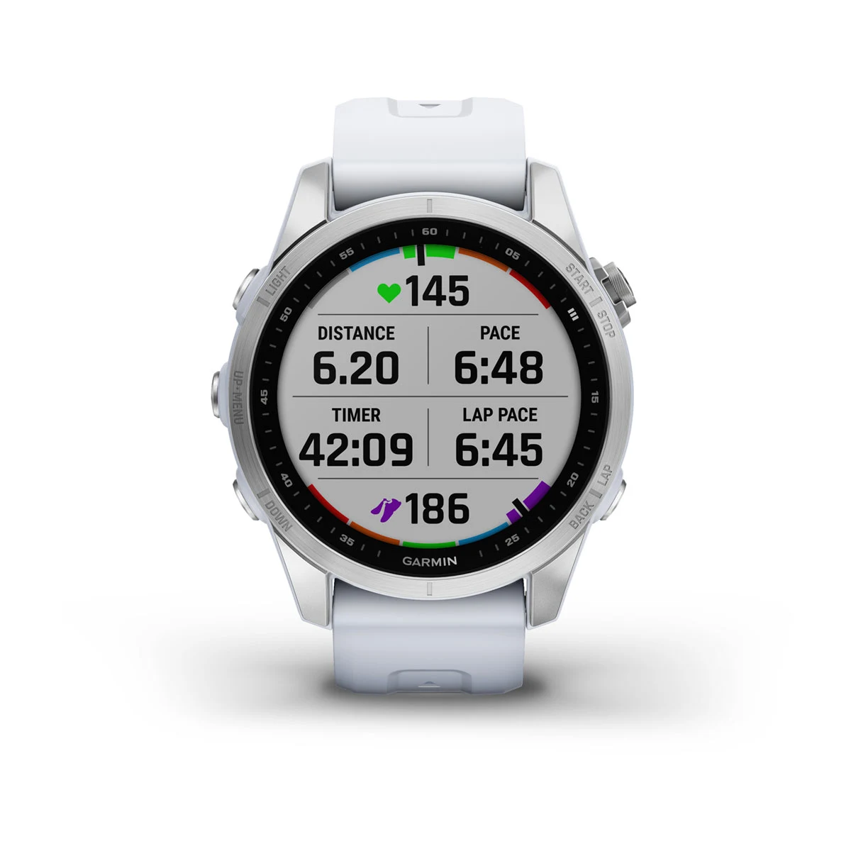 fēnix® 7S – Standard Edition - Silver with Whitestone Band - 010-02539-03