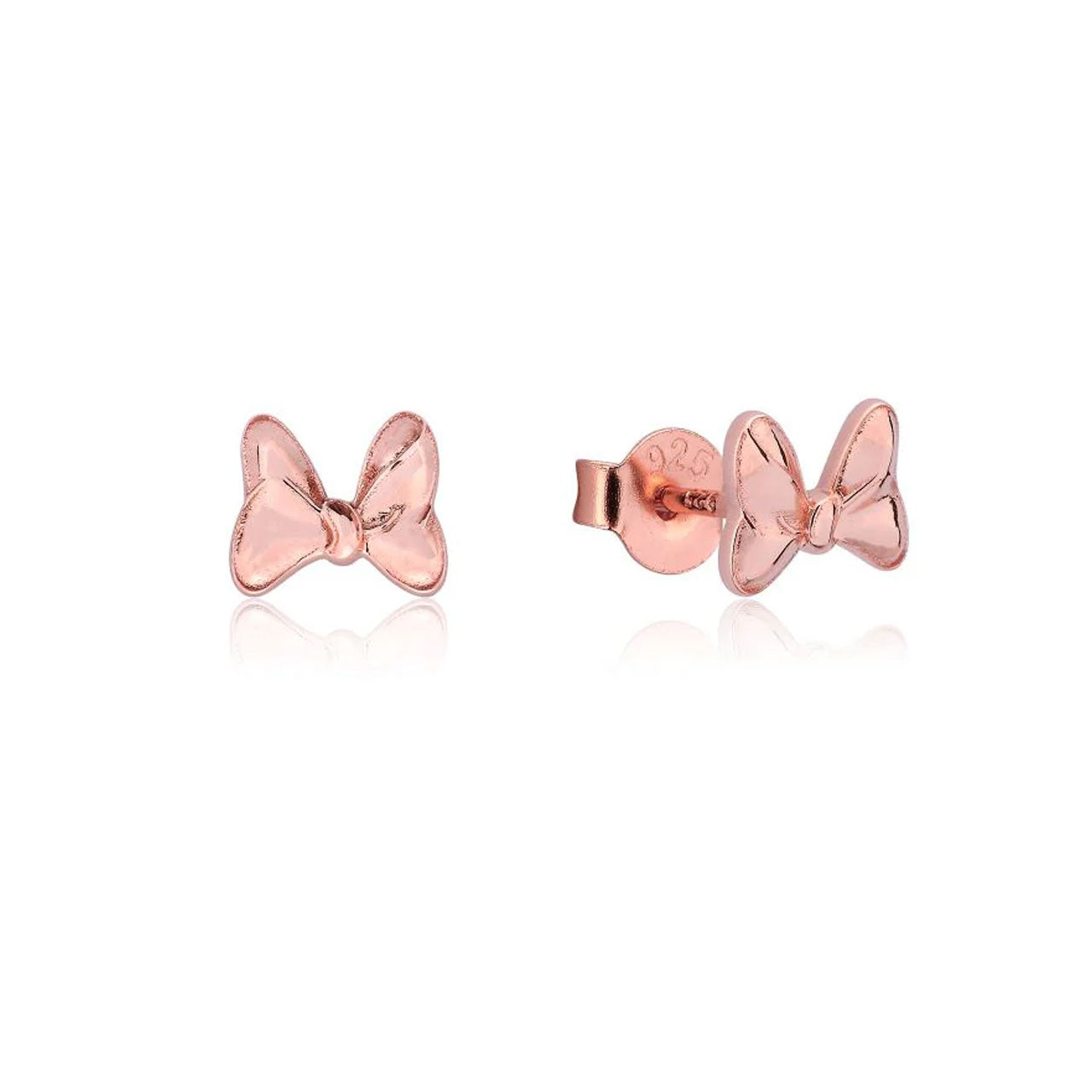 Sterling Silver Disney Precious Metal Minnie Mouse Bow Stud Earrings