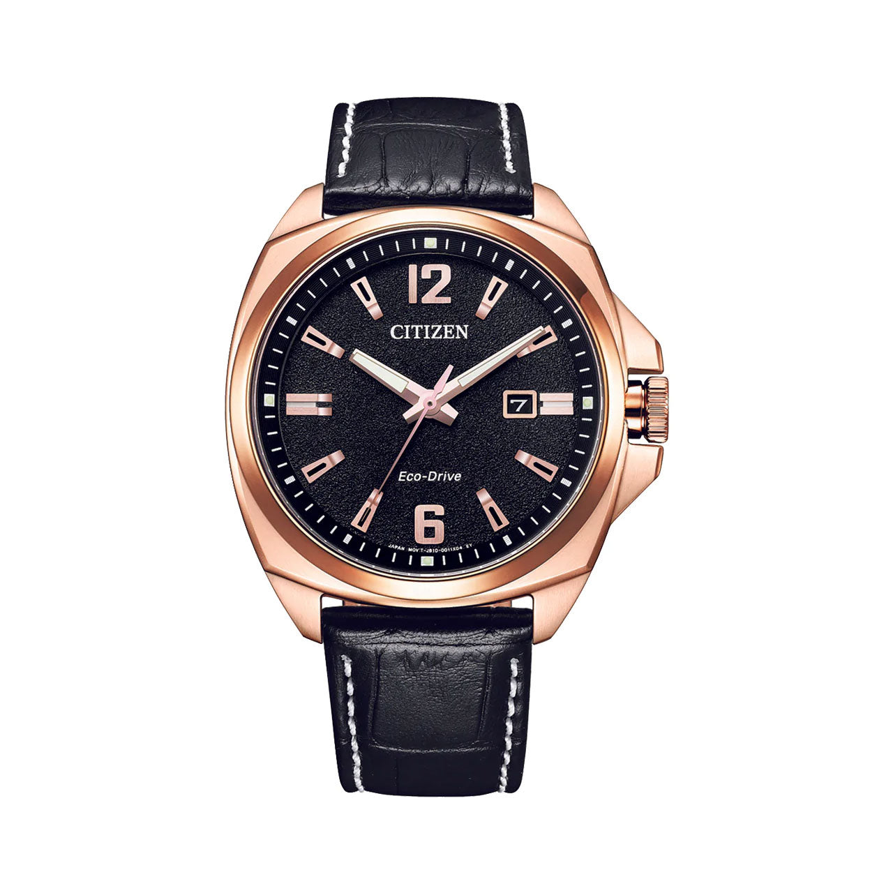 Citizen - AW1723-02E Mens Rose Gold Eco-Drive Dress Watch