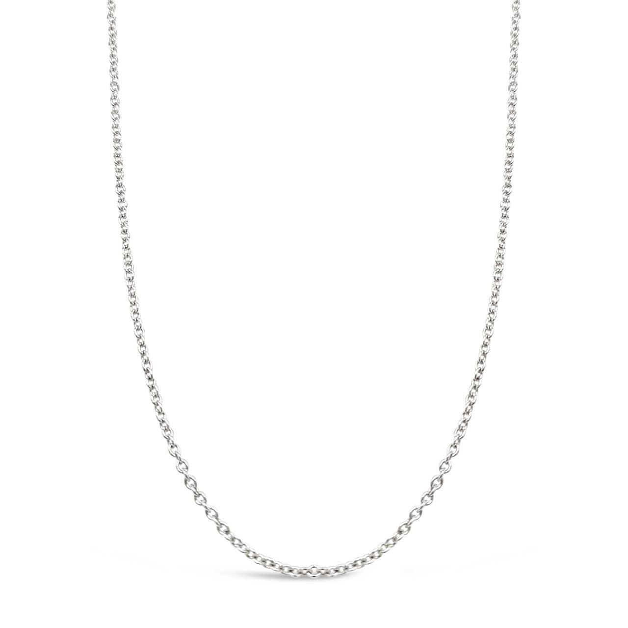45cm Sterling Silver RCA40 Round Cable Chain