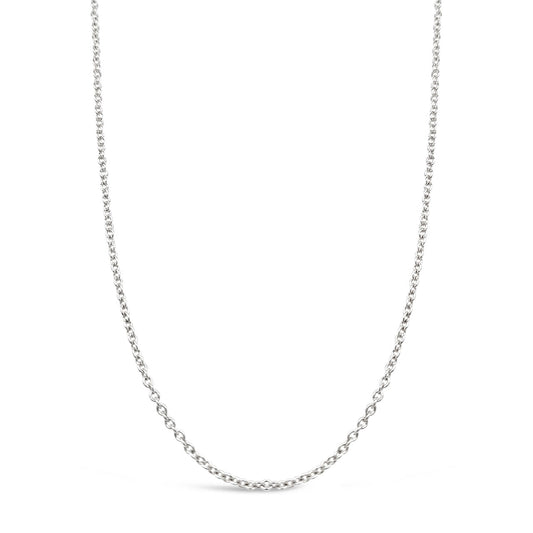 45cm Sterling Silver RCA40 Round Cable Chain