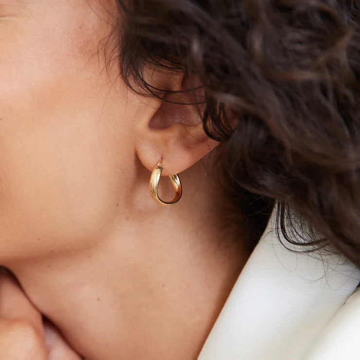 Eddy Hoop- Gold plated