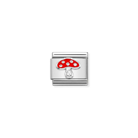 Composable Classic Link 330305/18 Mushroom Cz & Enamel
