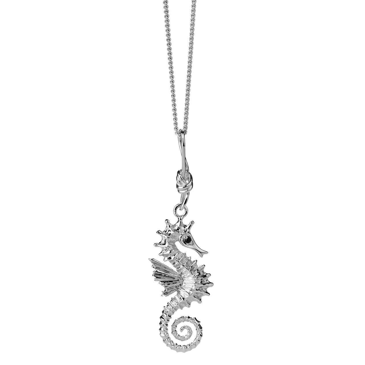 Sterling Silver Seahorse Necklace