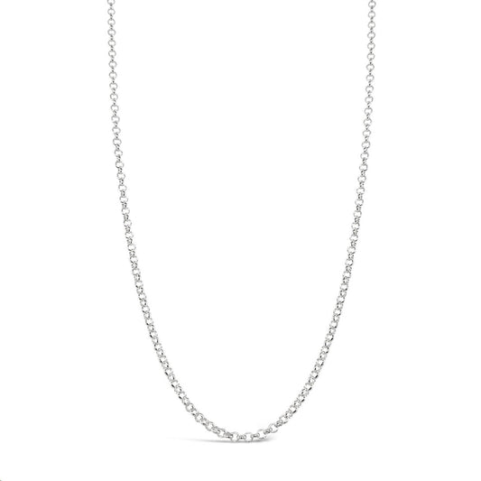 55cm Sterling Silver V397 Round Belcher Chain
