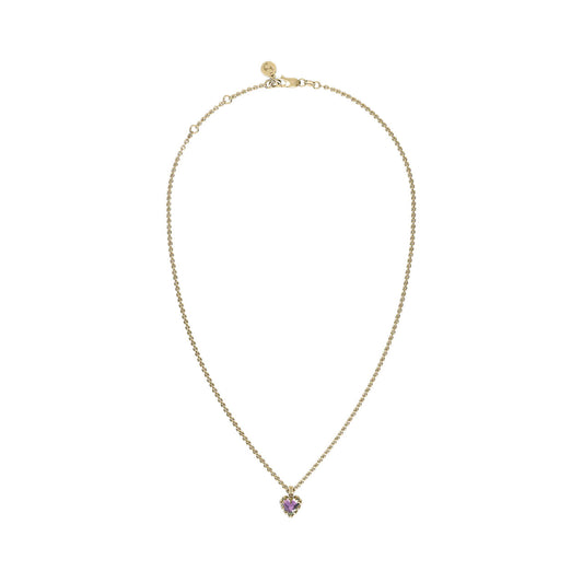 Mini Love Claw Necklace Mystic Quartz - Gold Plated