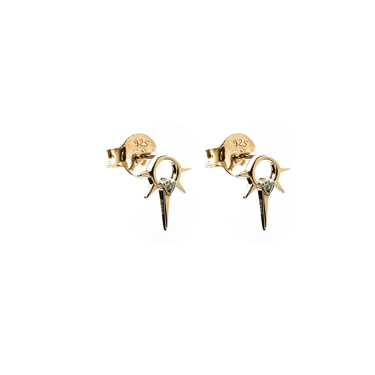 Micro Spike Studs - Gold Plated