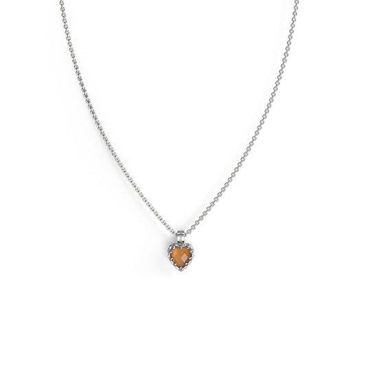 Love Claw Necklace Citrine