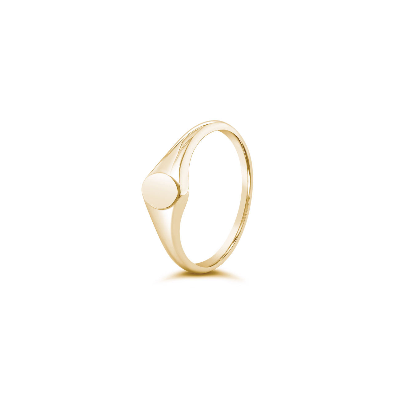 9k Yellow Gold Oval Signet Ring