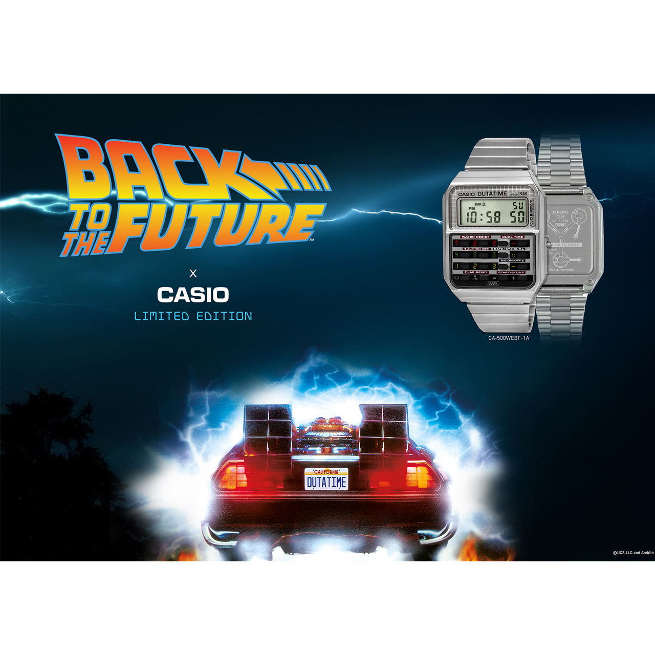 Casio x Back to the Future 40th Anniversary Watch - CA-500WEBF-1A