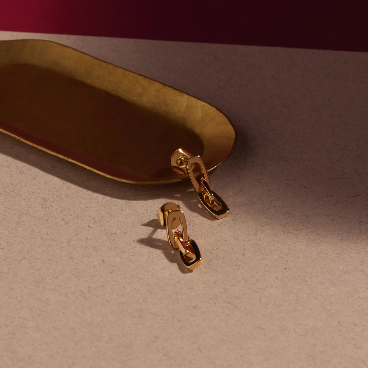 The Marchioness Chain Earrings - Gold Plated