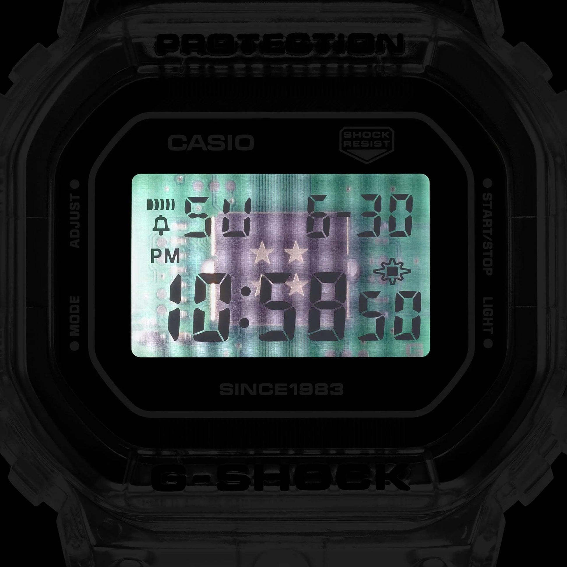 G-Shock 5600 Series - 40th Anniversary - Clear Remix - DW5040RX-7D - Jamies Jewellers