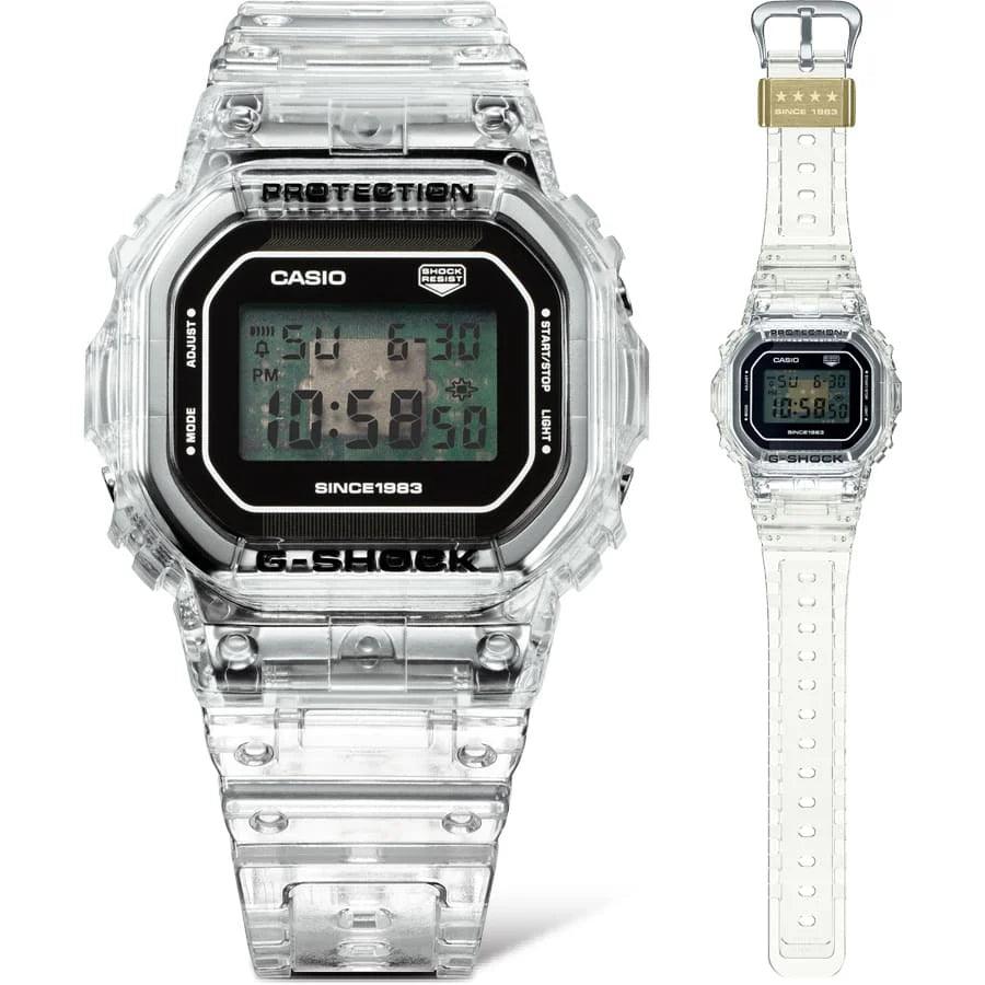 G-Shock 5600 Series - 40th Anniversary - Clear Remix - DW5040RX-7D - Jamies Jewellers