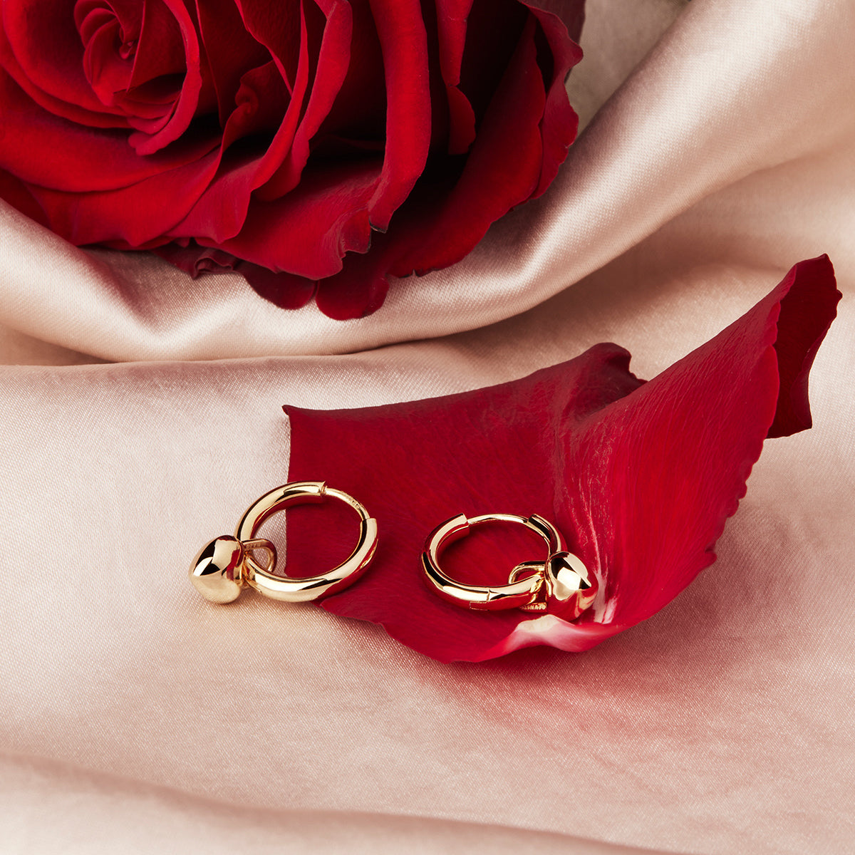 Amore Hoop Earrings -  Gold Plated