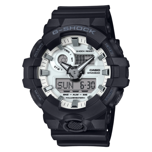 G-Shock Black & White - GA700WD-1A