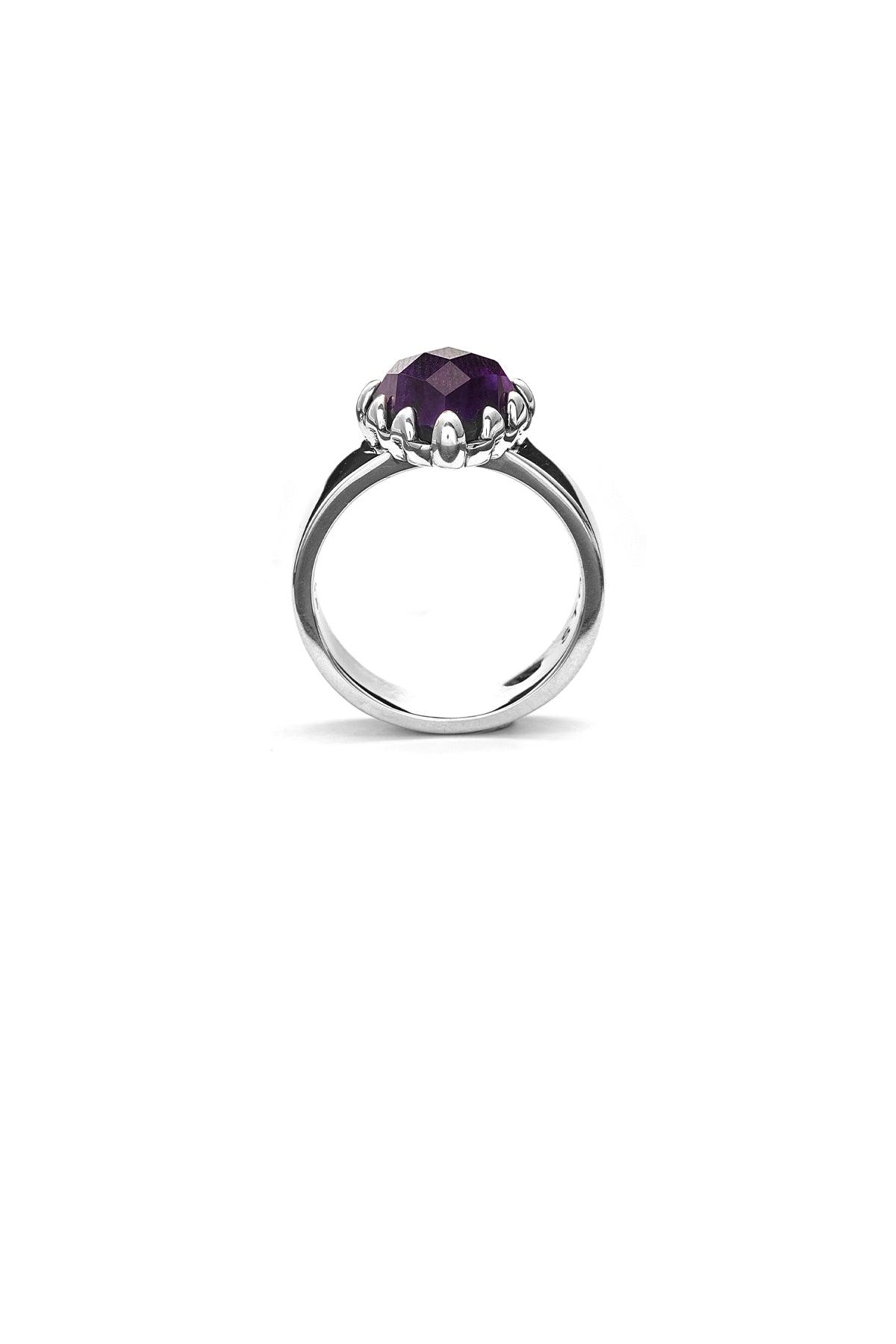 Love Claw Ring - Dark Amethyst - Jamies Jewellers