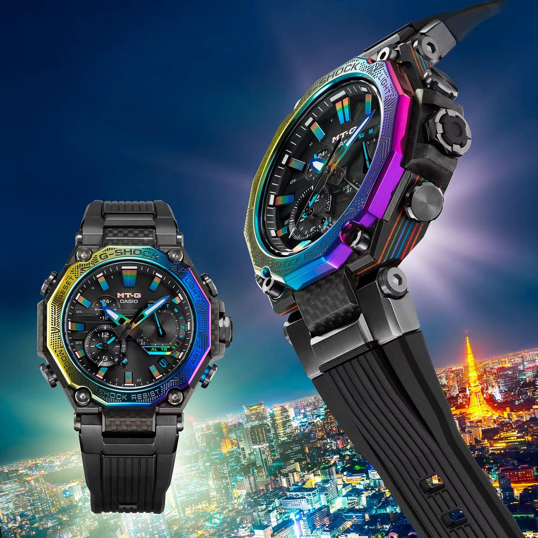 G-Shock MT-G - Limited Edition City Lights Carbon Fibre Watch - MTGB2000YR-1A - Jamies Jewellers