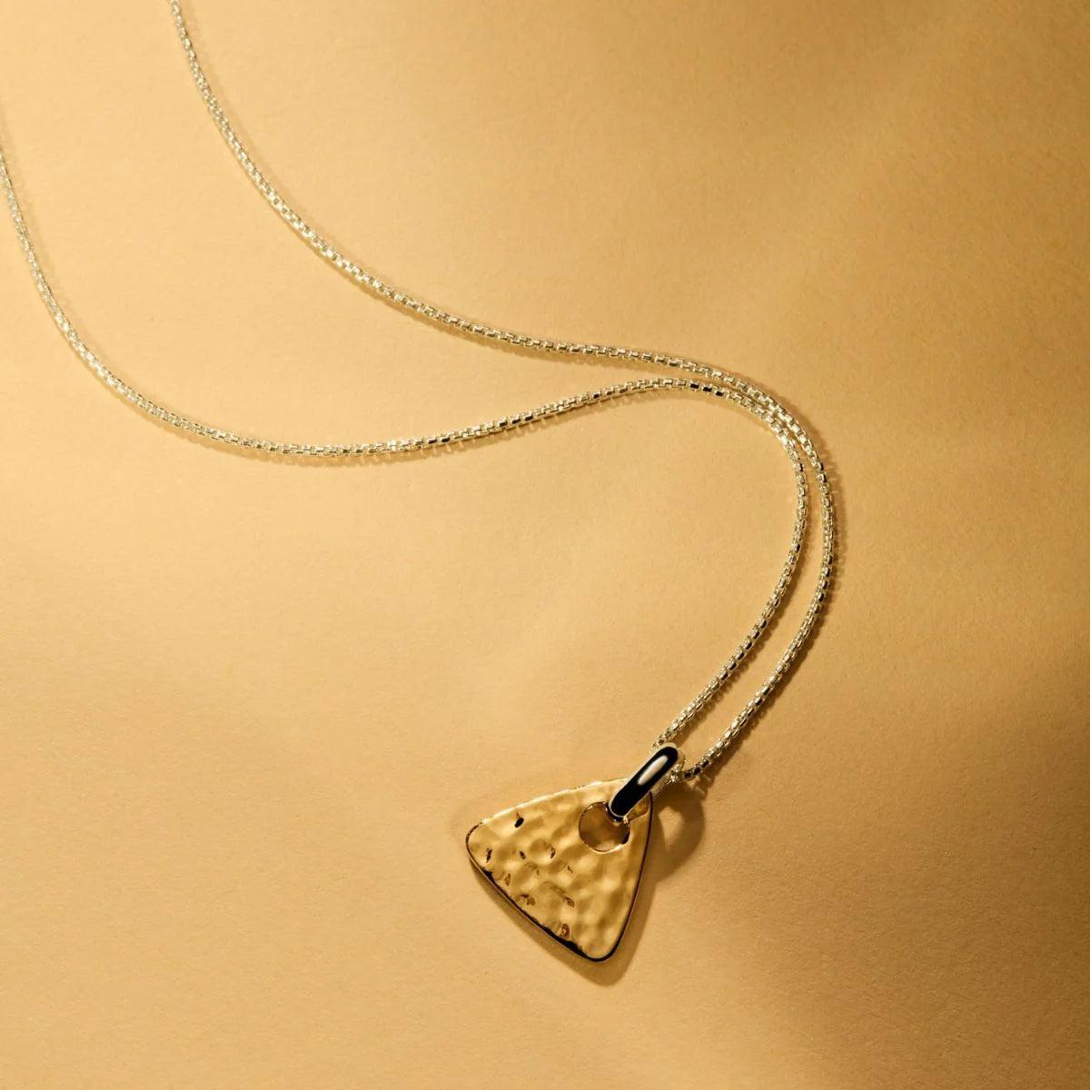 Trilogy Pendant Necklace - Gold Plated - Jamies Jewellers