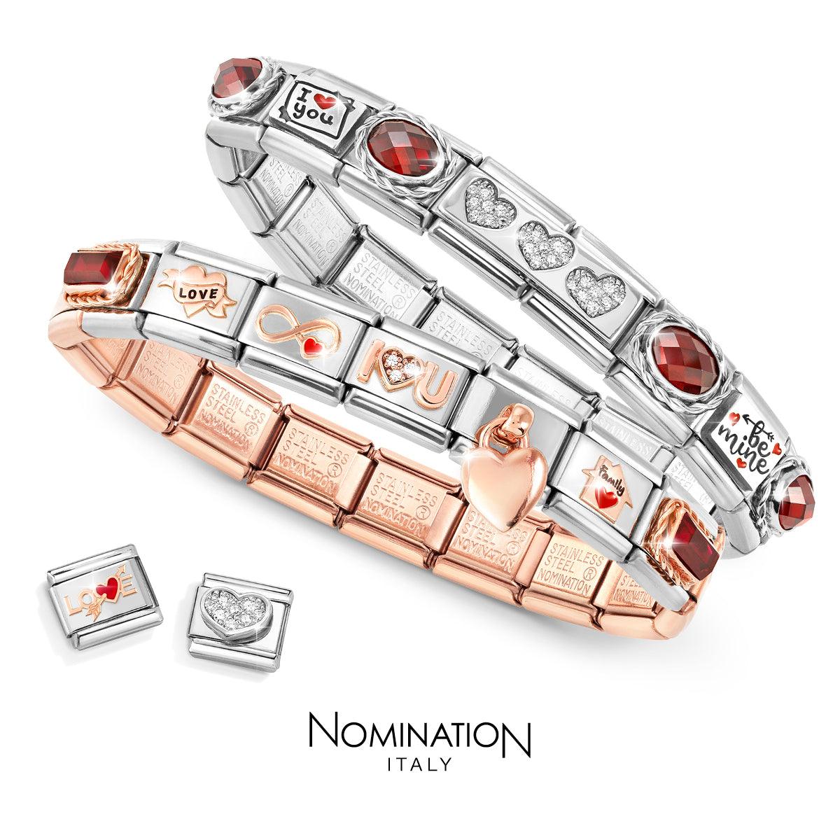 Composable Classic Link 430202/10 Heart With Arrow In 9K Rose Gold - Jamies Jewellers