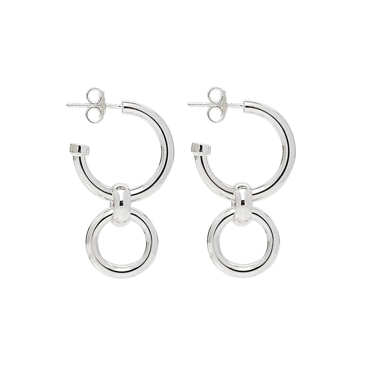 Roma Double Hoop Earrings - Jamies Jewellers