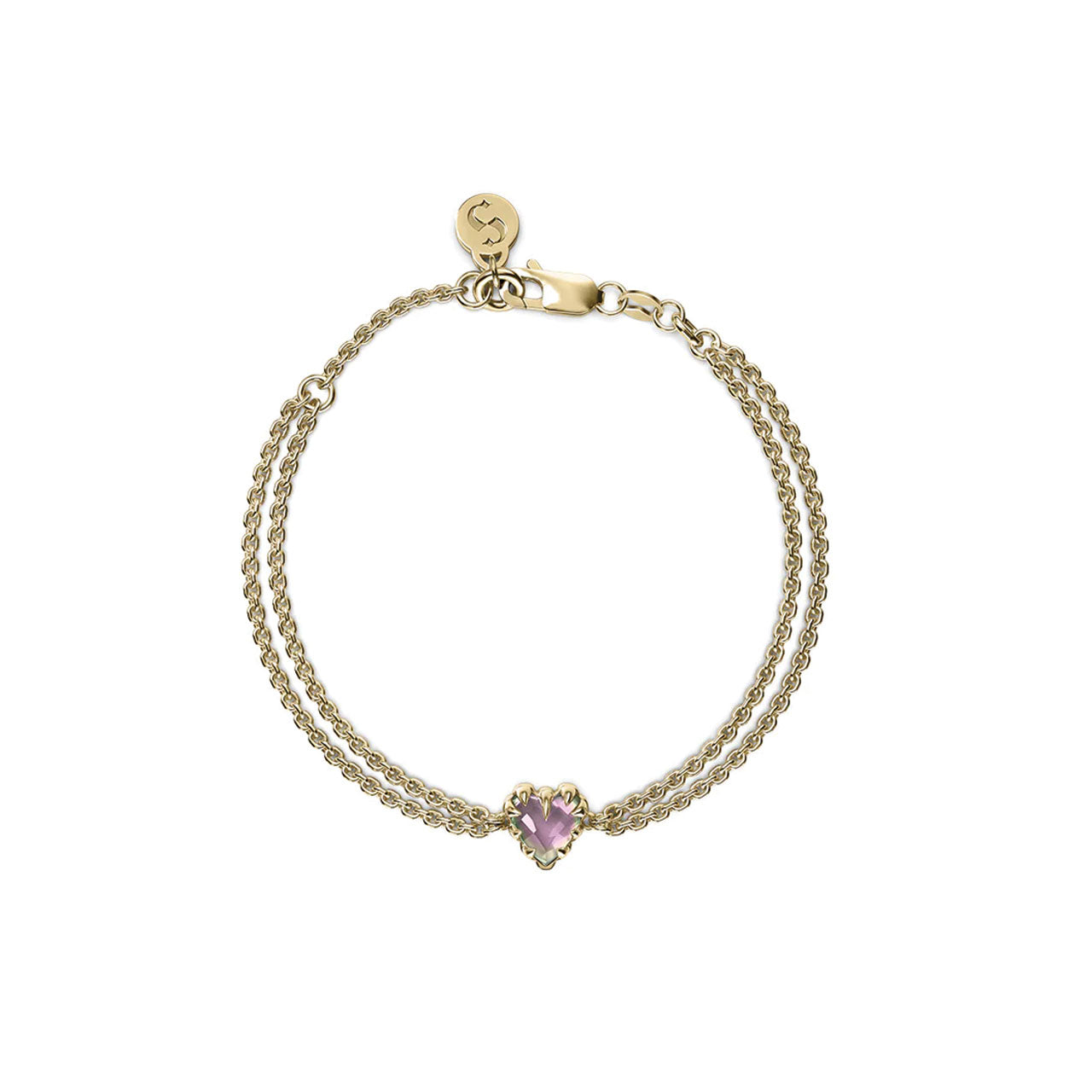 Love Claw Bracelet Mystic Quartz - Gold Plated