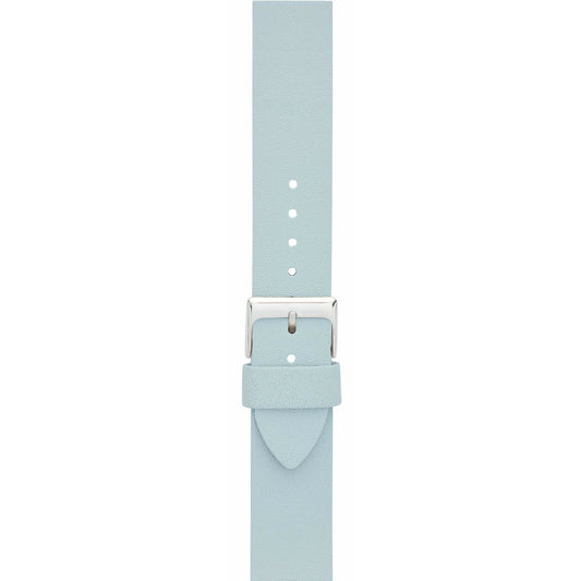 Light Blue 20mm Leather Watch Strap