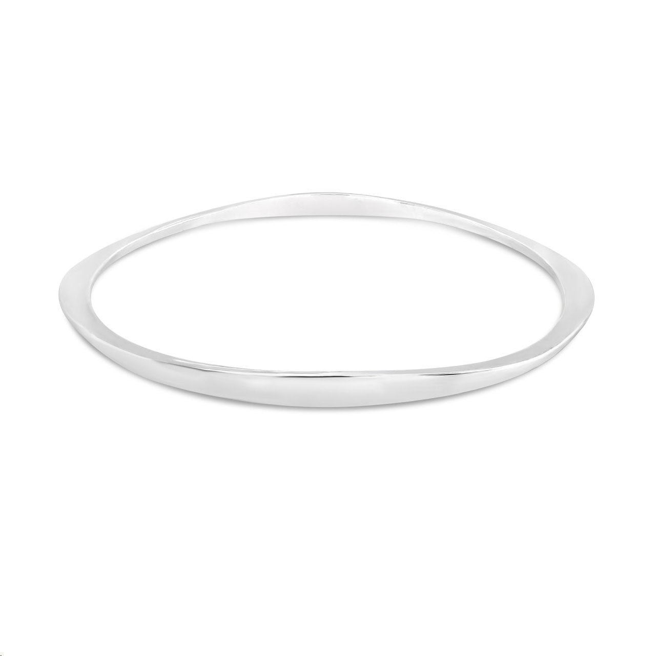 Sterling Silver Eye Shape Bangle