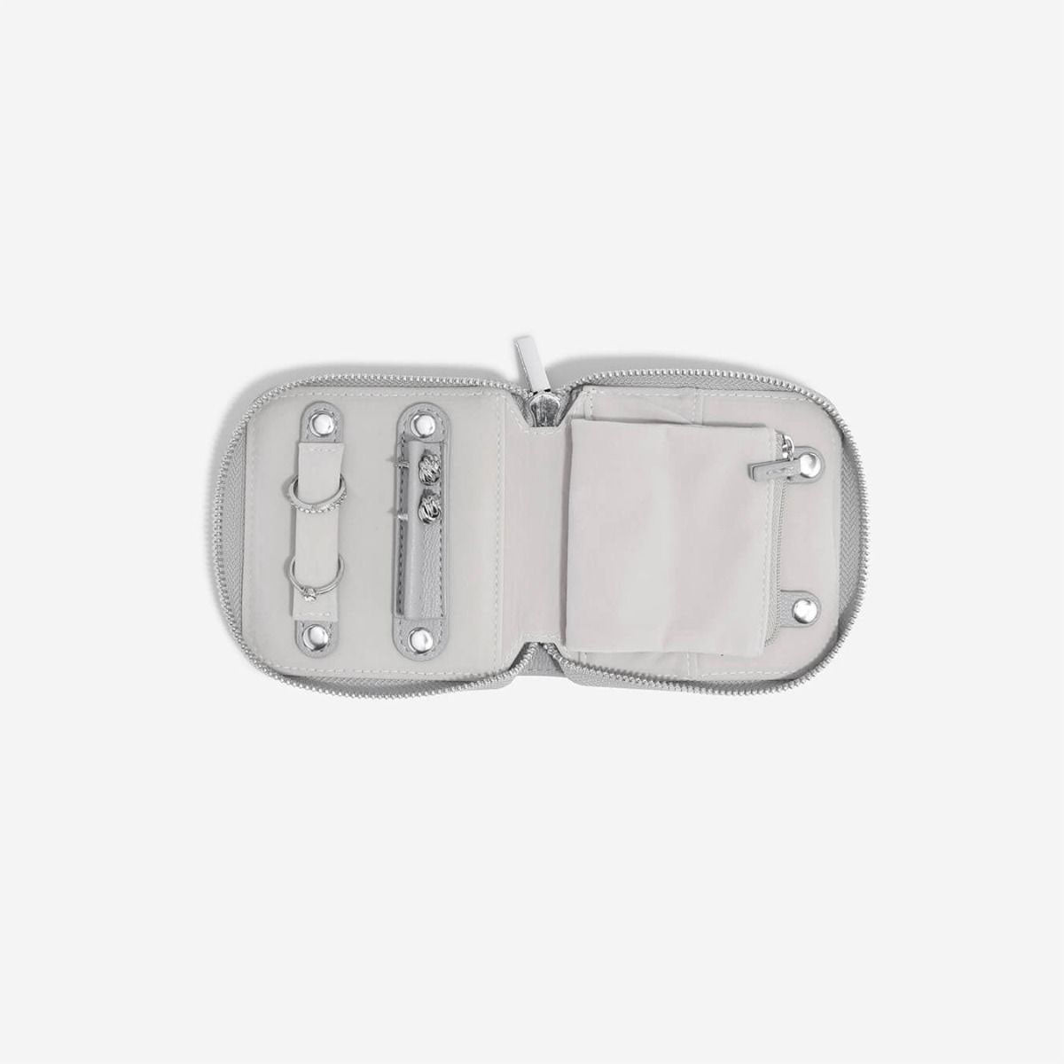 Pebble Grey Compact Jewellery Roll