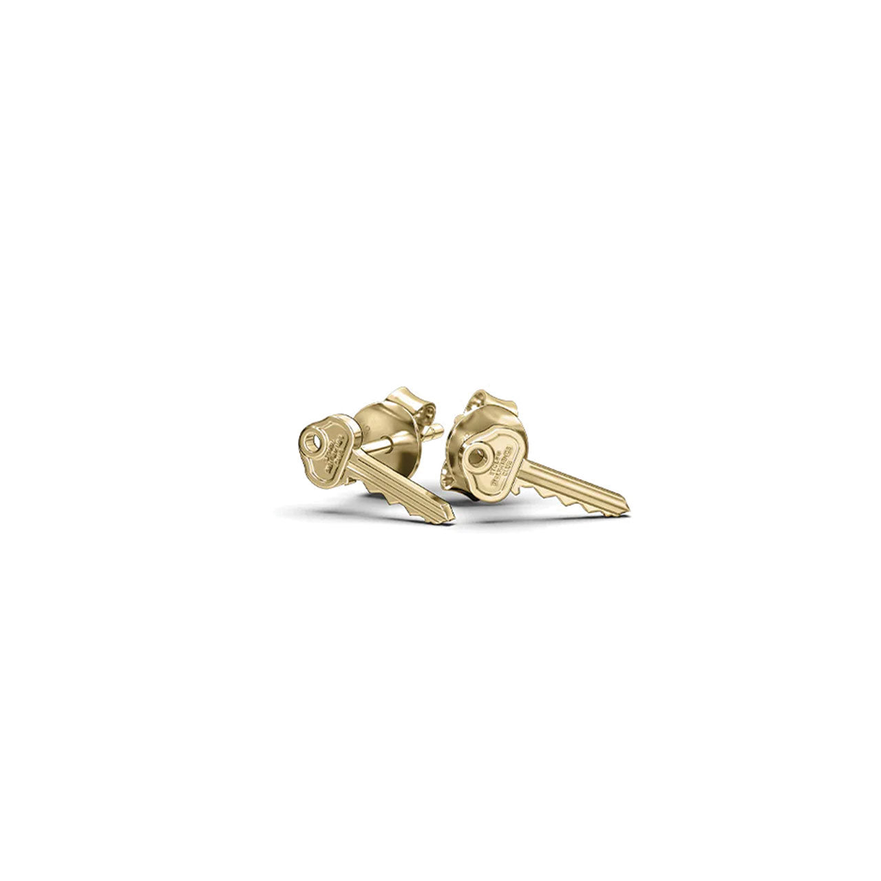 Mini Key Stud Earrings - Gold Plated