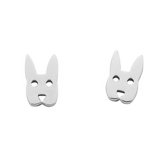 Sterling Silver Mini Rabbit Stud Earrings