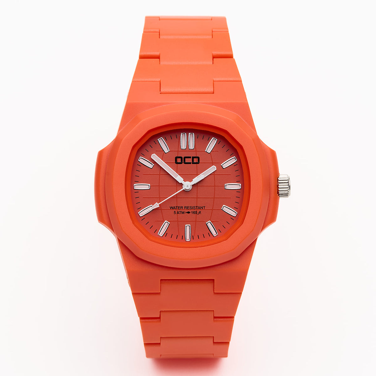 Orange Unisex Fashion Bright Colour Pop Watch